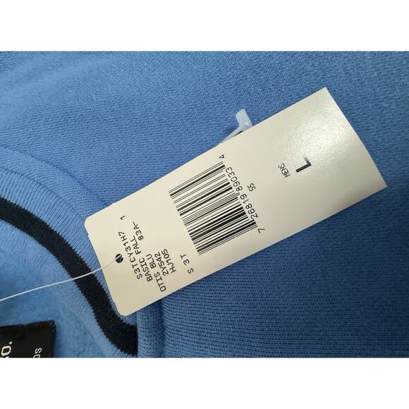 NWT Polo Jeans Ralph Lauren Sweatshirt Mens 1/4 Zip Blue Vintage Embroidered L - Picture 6 of 10